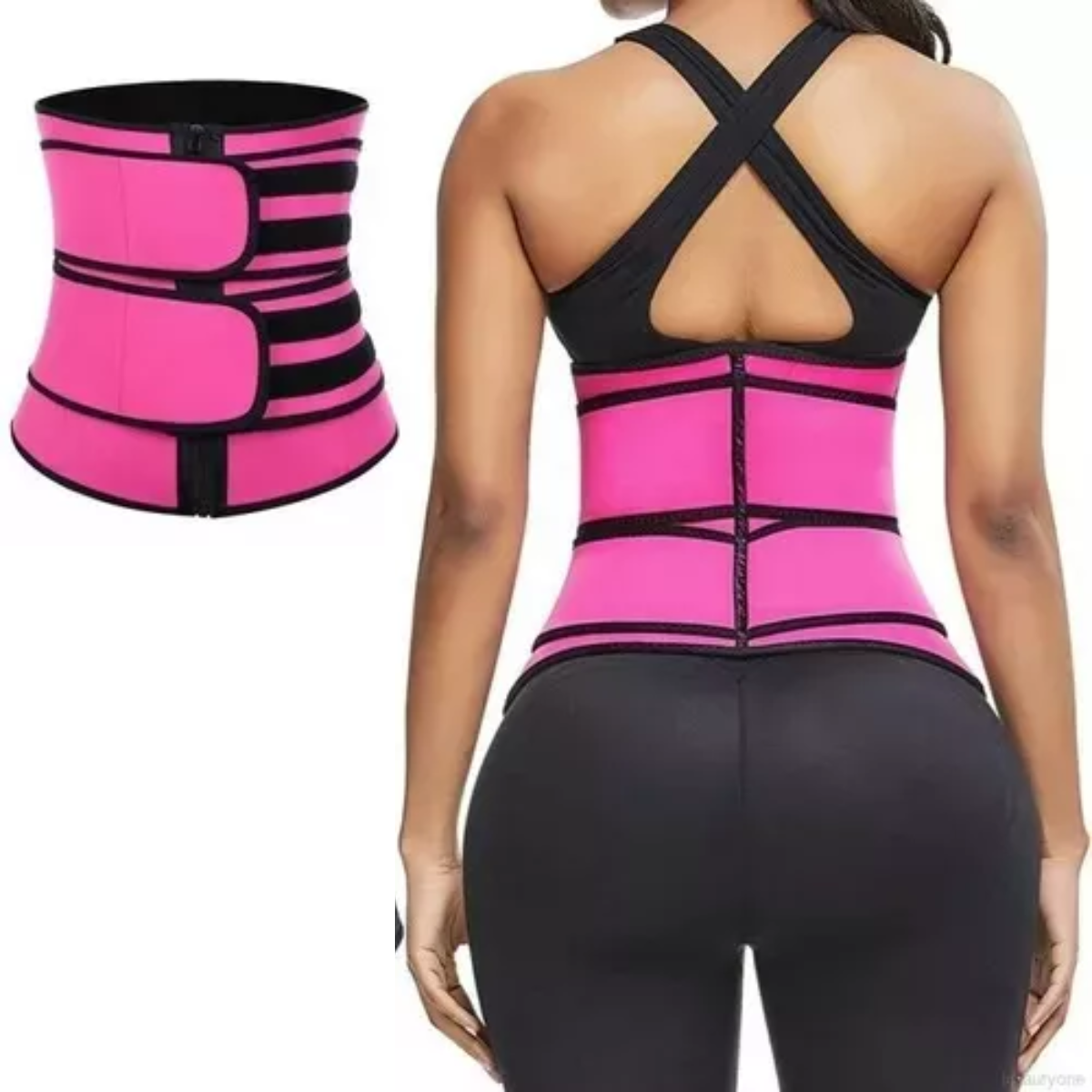 Miniatura 3 de Faja doble cierre talla s m l xl NY-58